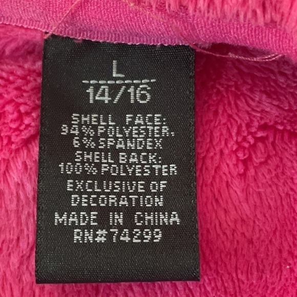 Snozu Girls Black Soft Shell fleece Lined Long Sleeve Hooded Jacket Size 14/16 L - Picture 7 of 16